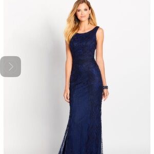 Sophisticated Navy Blue Maxi Dress